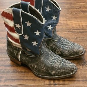 Roper leather all american boots sz 7 EUC!